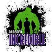 A green and black logo with the words crossfit incredible.