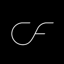 A black and white image of the letter c